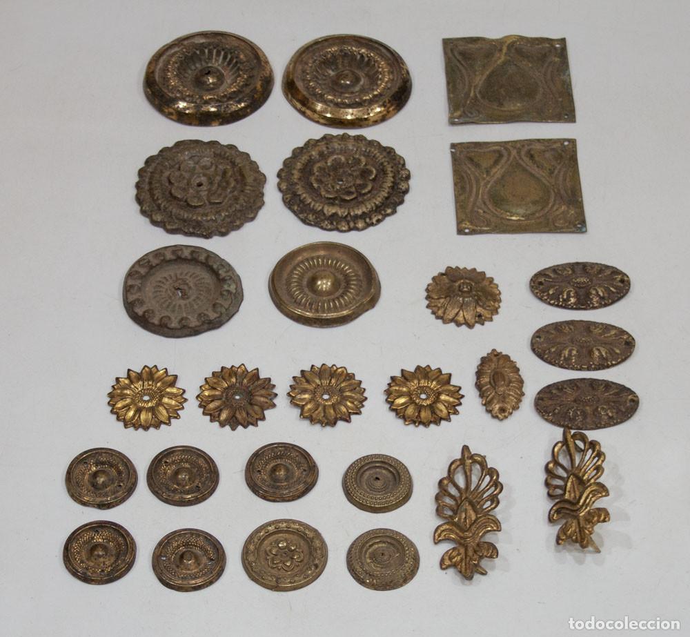 Antig&uuml;edades: ANTIGUOS APLIQUES PARA MARCO O MUEBLE. - Foto 1