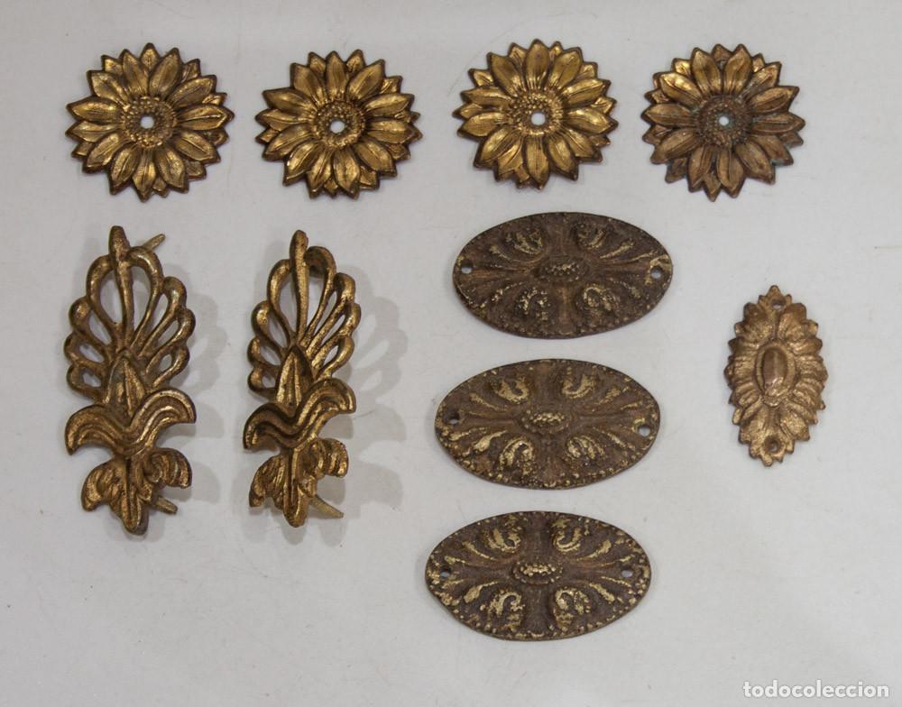 Antig&uuml;edades: ANTIGUOS APLIQUES PARA MARCO O MUEBLE. - Foto 5