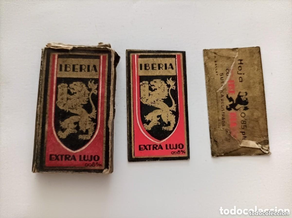 Antig&uuml;edades: Hojas de afeitar Iberia extralujo 8