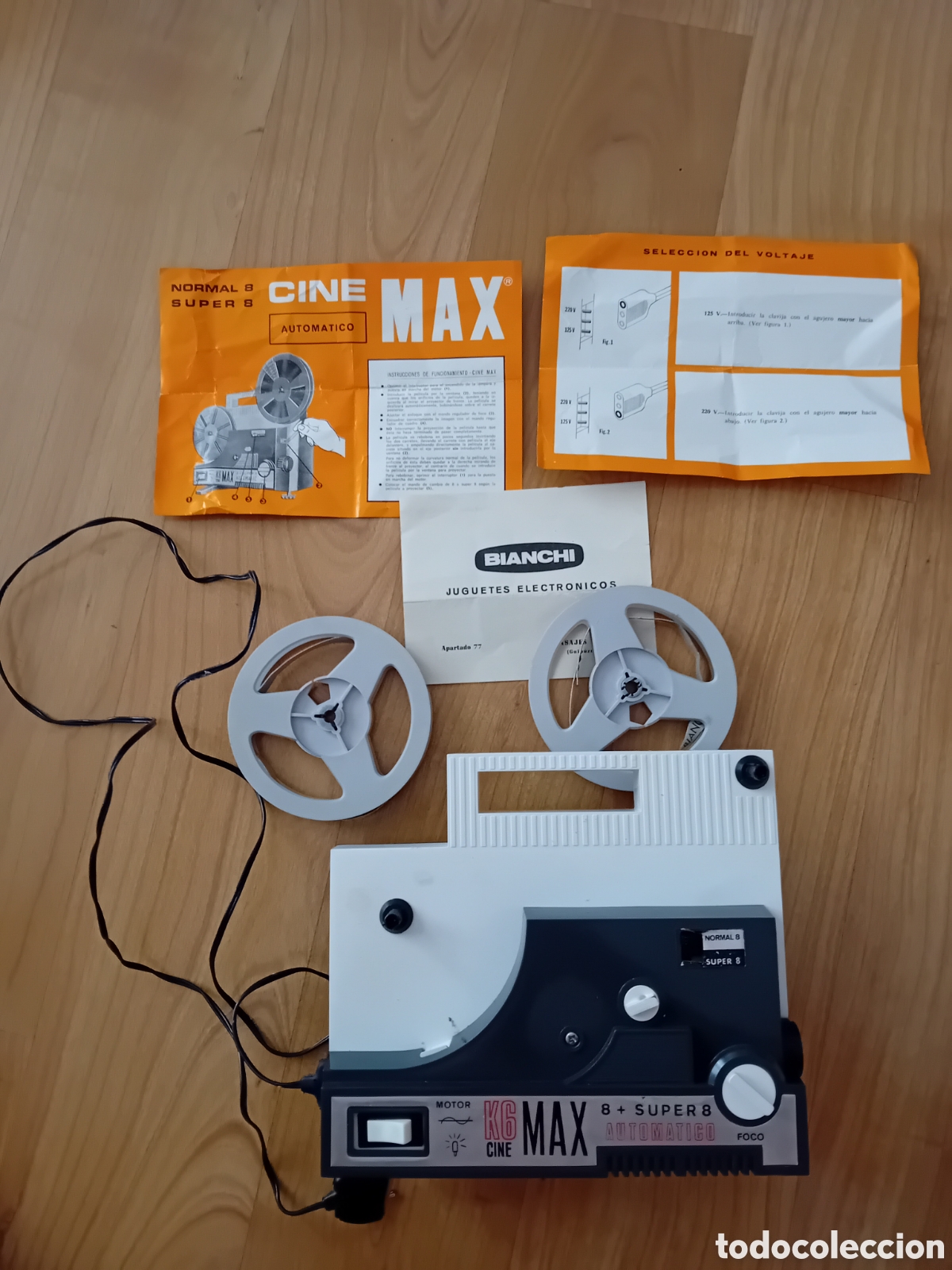 Antig&uuml;edades: PROYECTOR BIANCHI K6 CINE MAX SUPER 8 Y NORMAL 8