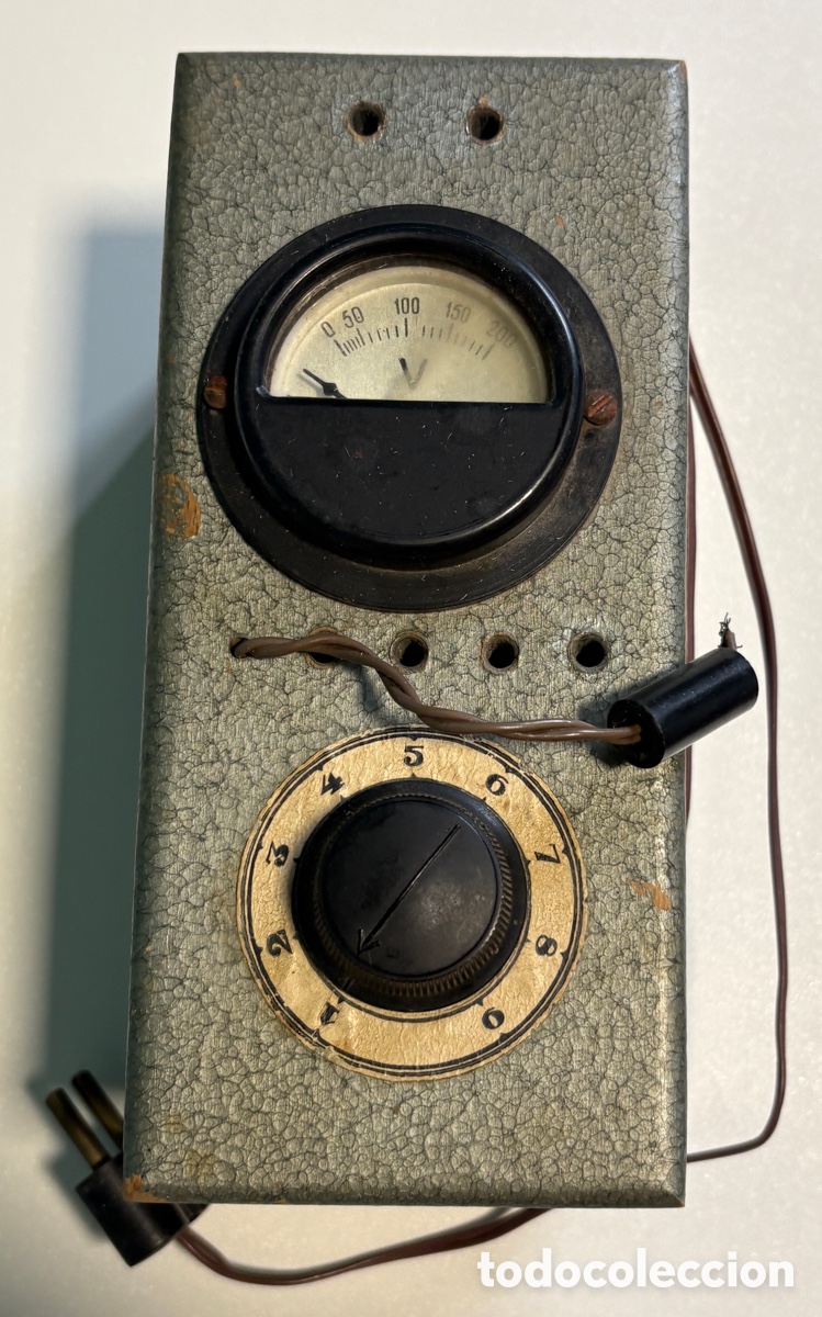 Antig&uuml;edades: (L939) Elevador Reductor SEVEIN Universal Radio - 100W - Volt&iacute;metro A&ntilde;os 40-50