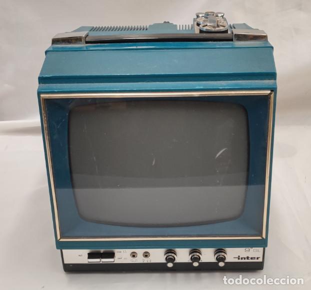 Antig&uuml;edades: ANTIGUO TELEVISOR PORTATIL INTER 9 GL CON PROTECTOR DE PANTALLA, TELEVISION, TV