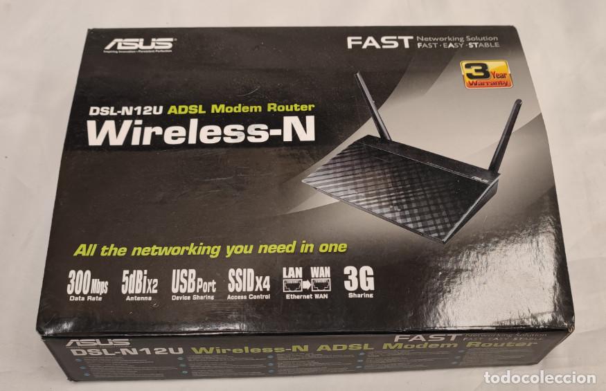 Antig&uuml;edades: ROUTER MODEM ADSL, ASUS DSL-N12U, WIRELESS-N