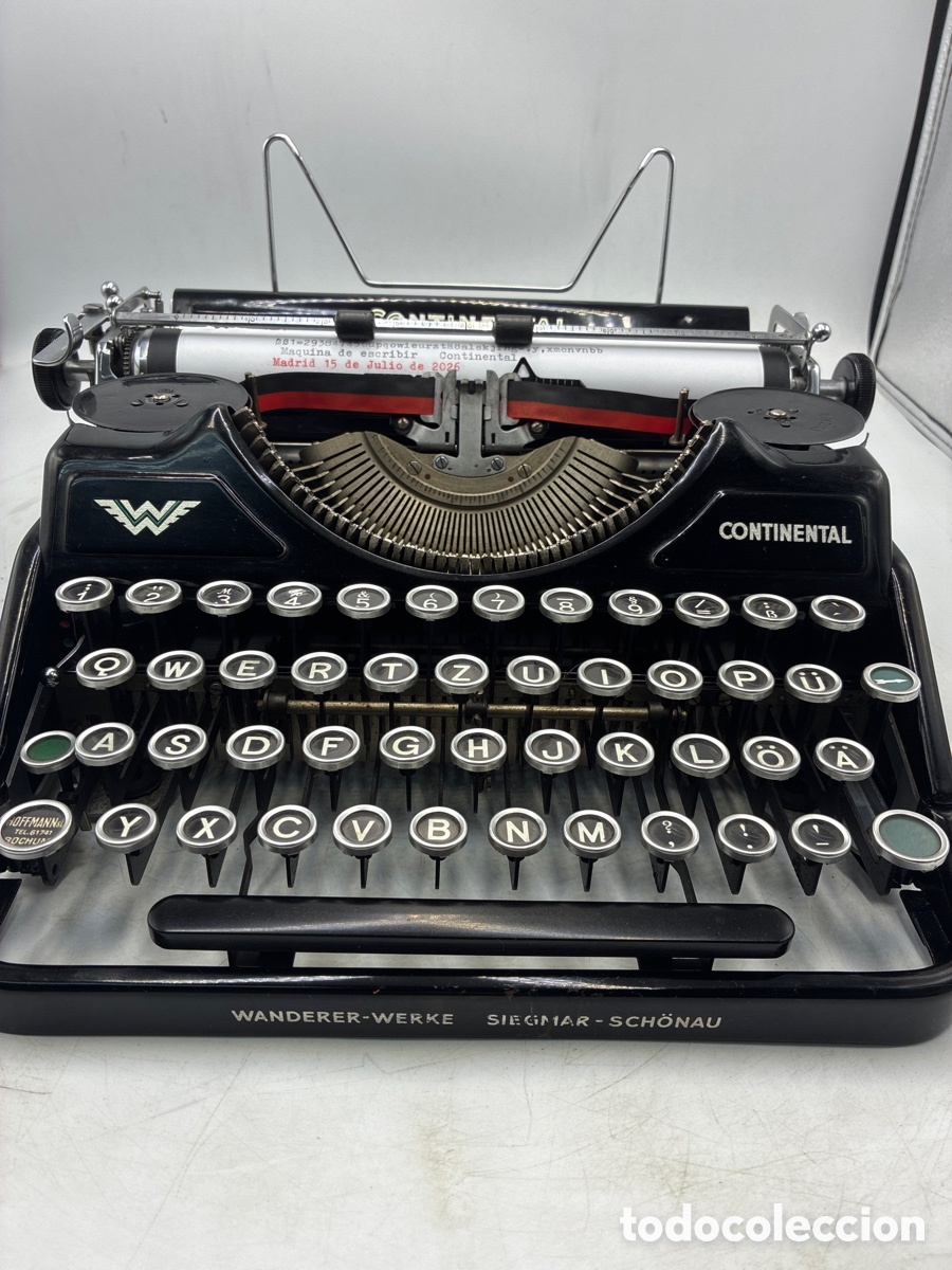 Antig&uuml;edades: M&aacute;quina de escribir Continental. - Foto 2