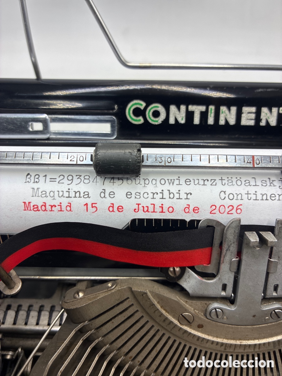 Antig&uuml;edades: M&aacute;quina de escribir Continental. - Foto 3