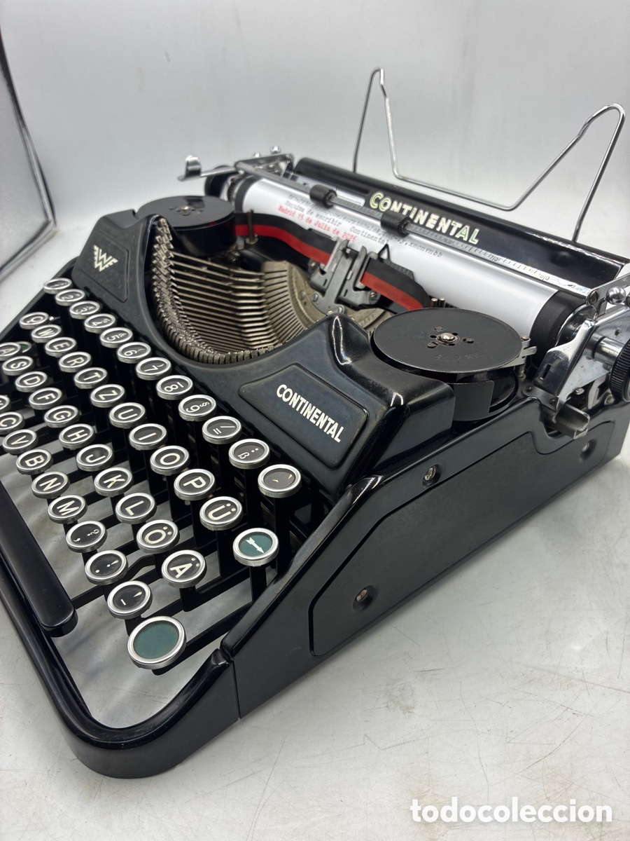 Antig&uuml;edades: M&aacute;quina de escribir Continental. - Foto 7