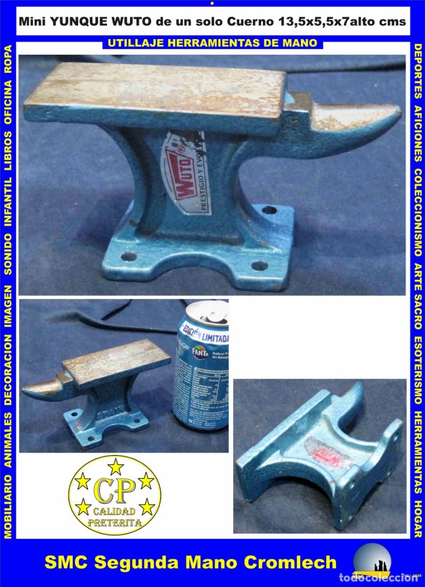 Antig&uuml;edades: Mini YUNQUE WUTO de un solo cuerno. A&ntilde;os 80 de los talleres de CROMLECH DESIGNS