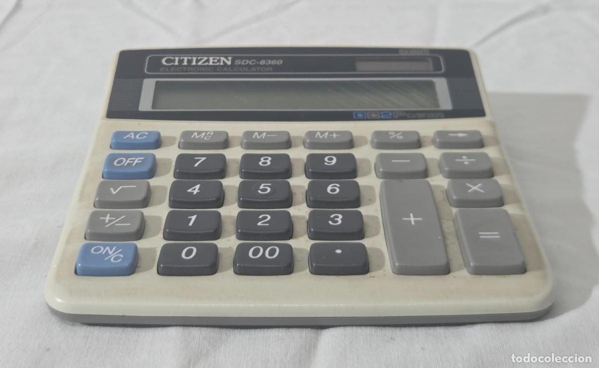 Antig&uuml;edades: Calculadora Citizen SDC-8360 electronic calculator, funciona - Foto 4