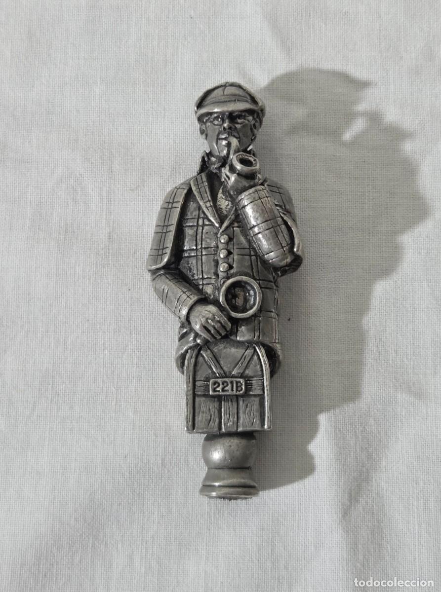 Antig&uuml;edades: Mango para lupa Sherlock Holmes de plomo