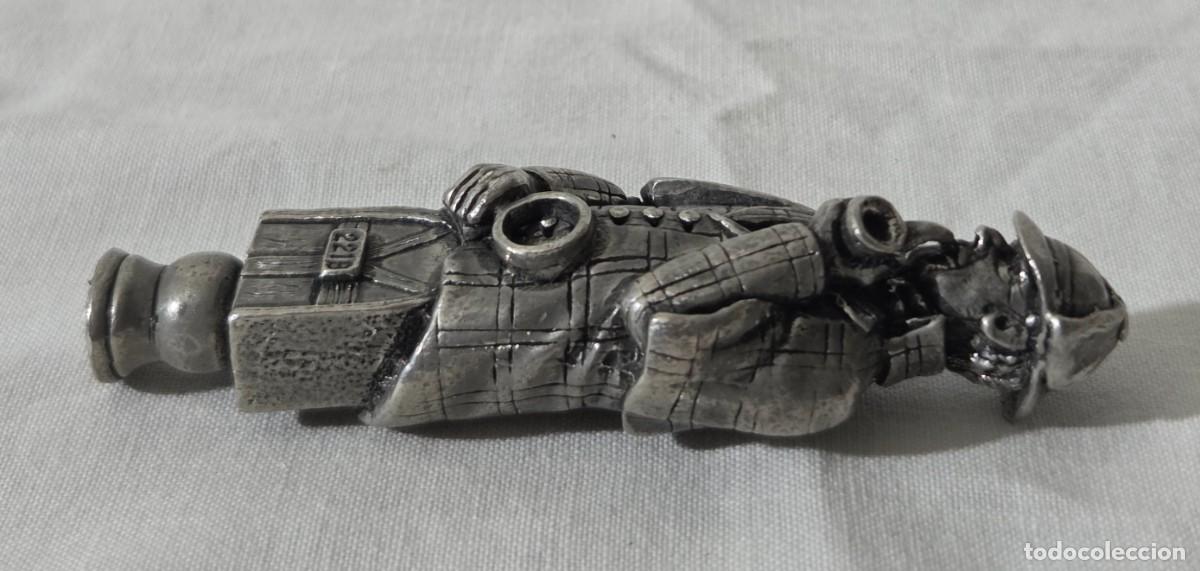 Antig&uuml;edades: Mango para lupa Sherlock Holmes de plomo - Foto 3