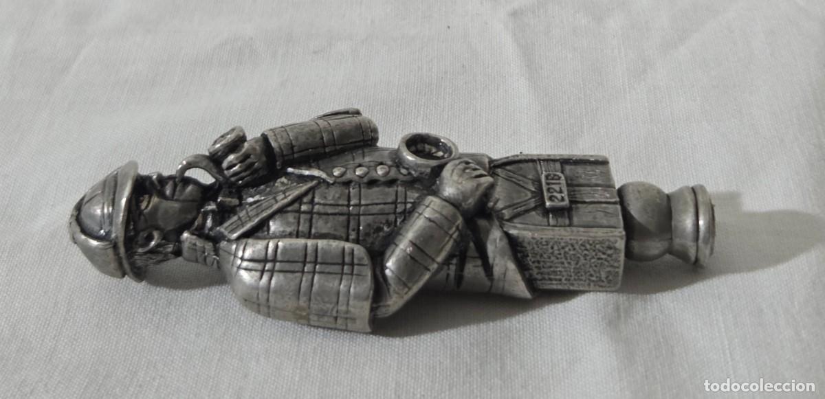 Antig&uuml;edades: Mango para lupa Sherlock Holmes de plomo - Foto 5