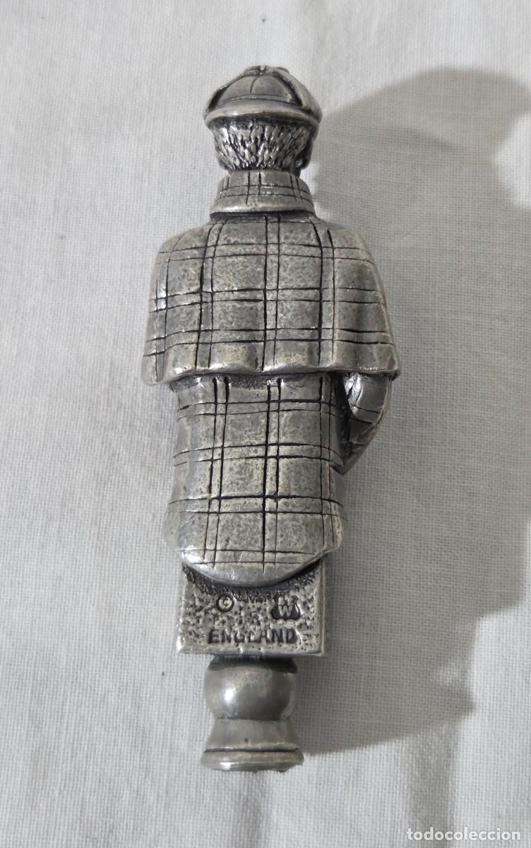 Antig&uuml;edades: Mango para lupa Sherlock Holmes de plomo - Foto 6