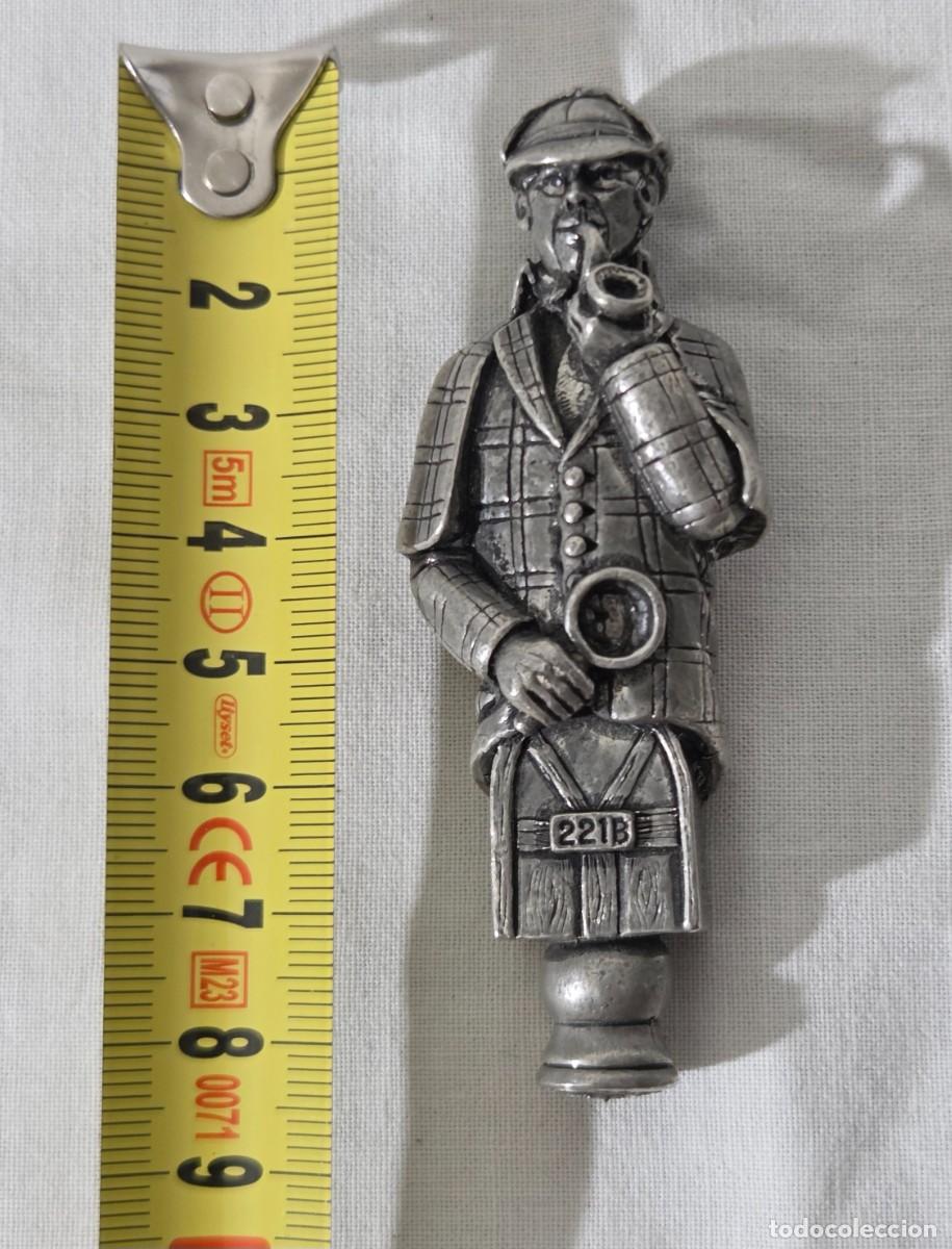 Antig&uuml;edades: Mango para lupa Sherlock Holmes de plomo - Foto 8