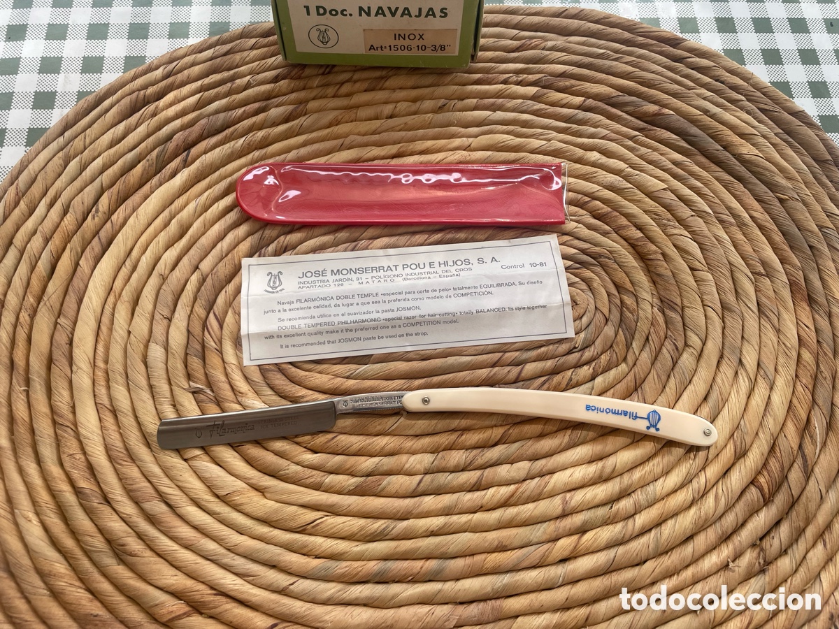 Antig&uuml;edades: Navaja Filarm&oacute;nica Doble Temple 1506-10 - Acero Inoxidable - NUEVA A ESTRENAR (con funda y papeles)