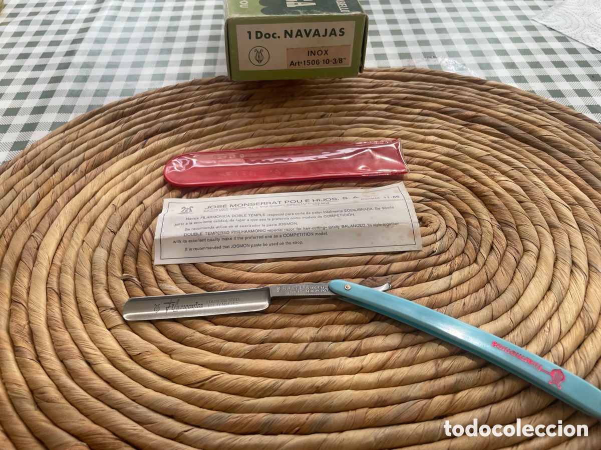 Antig&uuml;edades: Navaja Filarm&oacute;nica Doble Temple 1506-10 - Acero Inoxidable - NUEVA A ESTRENAR (con funda y papeles)