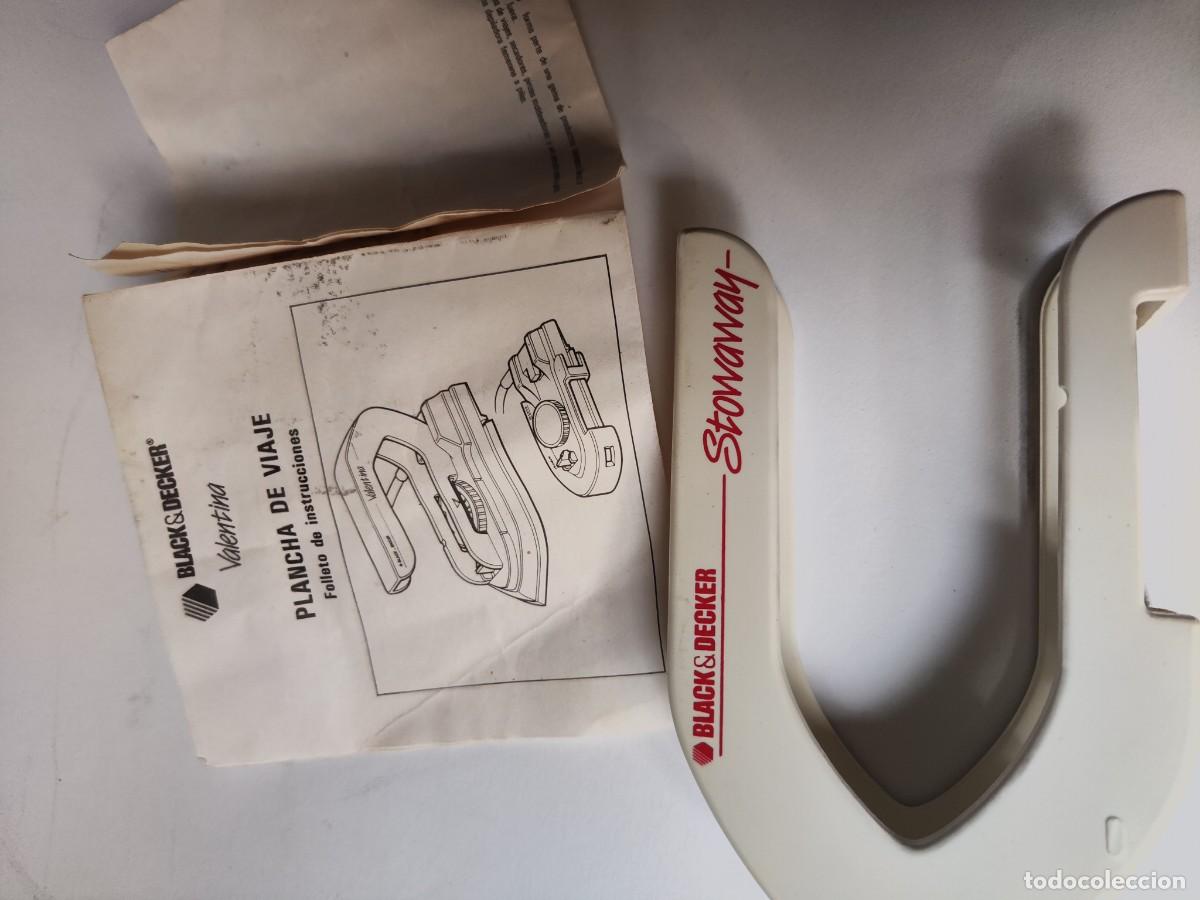 Antig&uuml;edades: PLANCHA VALENTINA DE VIAJE BLACK & DECKER - Foto 7