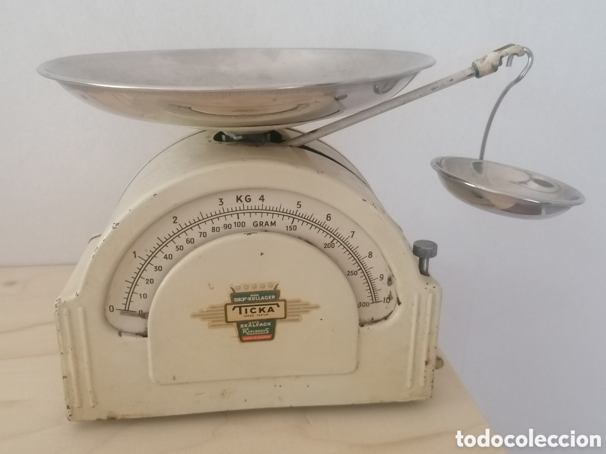 Antig&uuml;edades: B&aacute;scula de cocina vintage TICKA