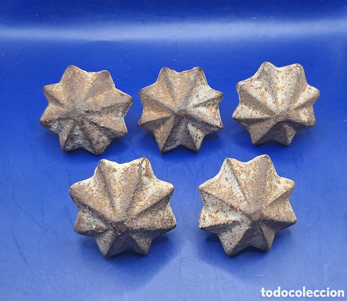 Antig&uuml;edades: Lote de 5 Clavos Antiguos de Puerta - Foto 2