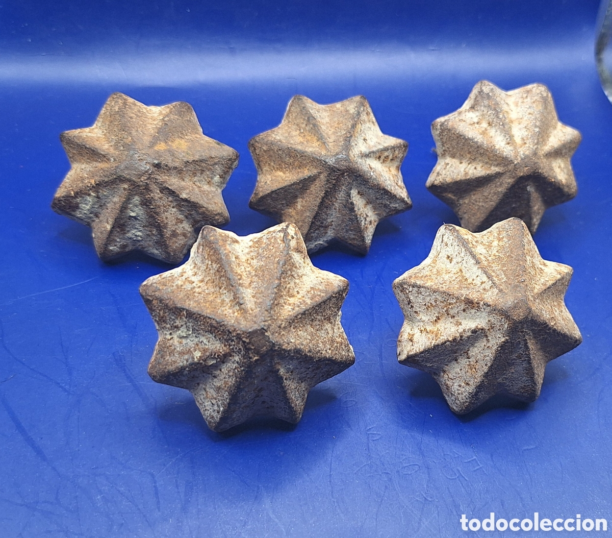 Antig&uuml;edades: Lote de 5 Clavos Antiguos de Puerta - Foto 3