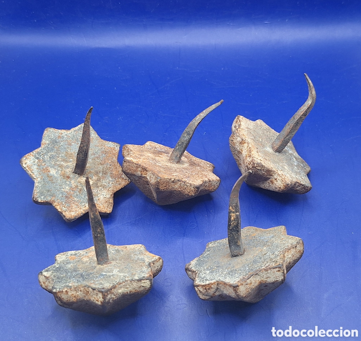 Antig&uuml;edades: Lote de 5 Clavos Antiguos de Puerta - Foto 9