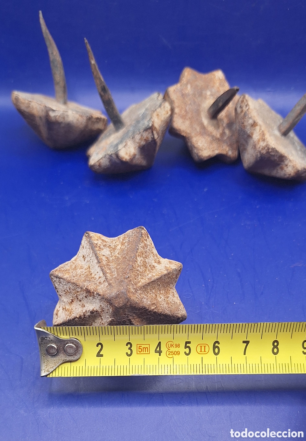 Antig&uuml;edades: Lote de 5 Clavos Antiguos de Puerta - Foto 10