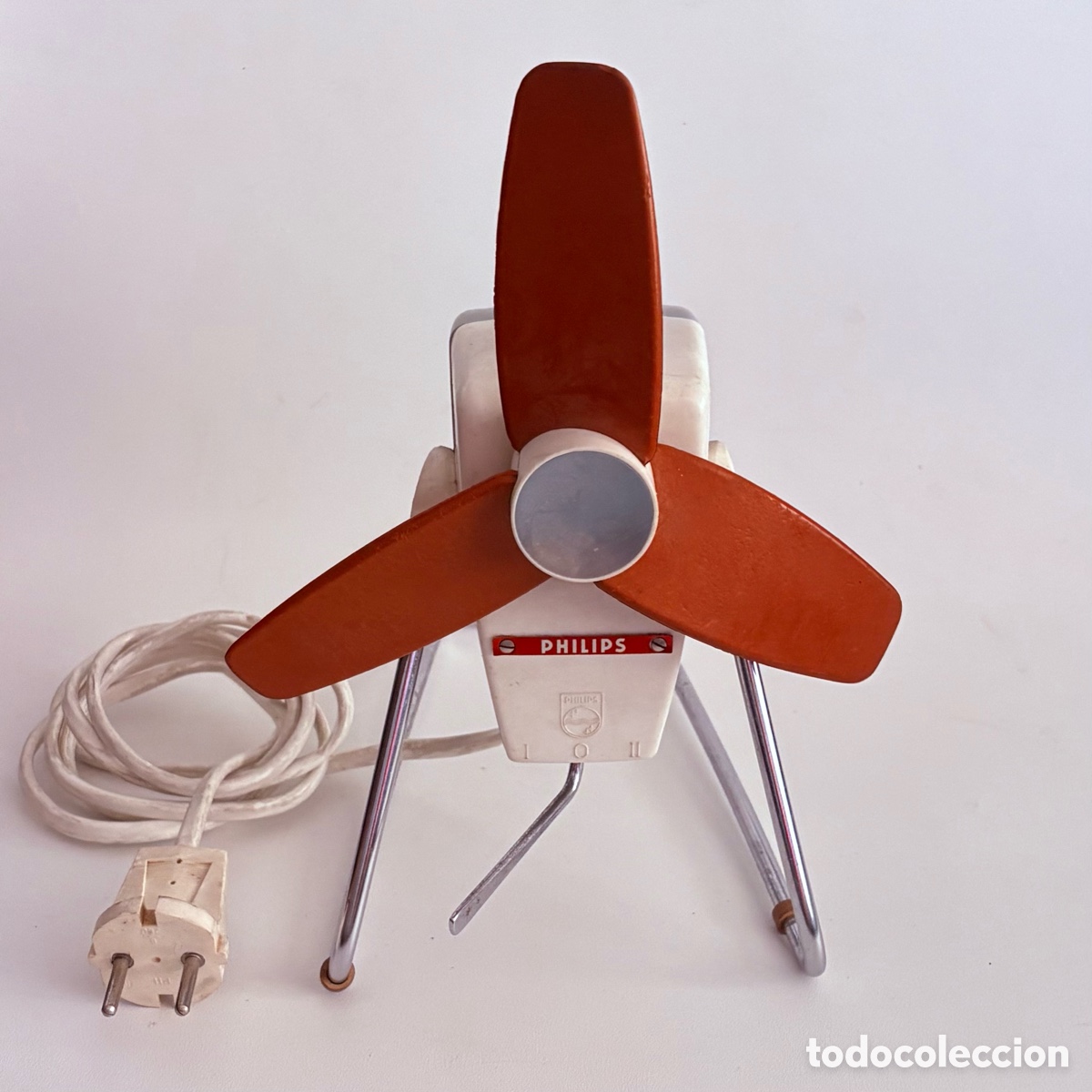 Antig&uuml;edades: ventilador de mesa space age a&ntilde;os 60-70 philips hz 5100