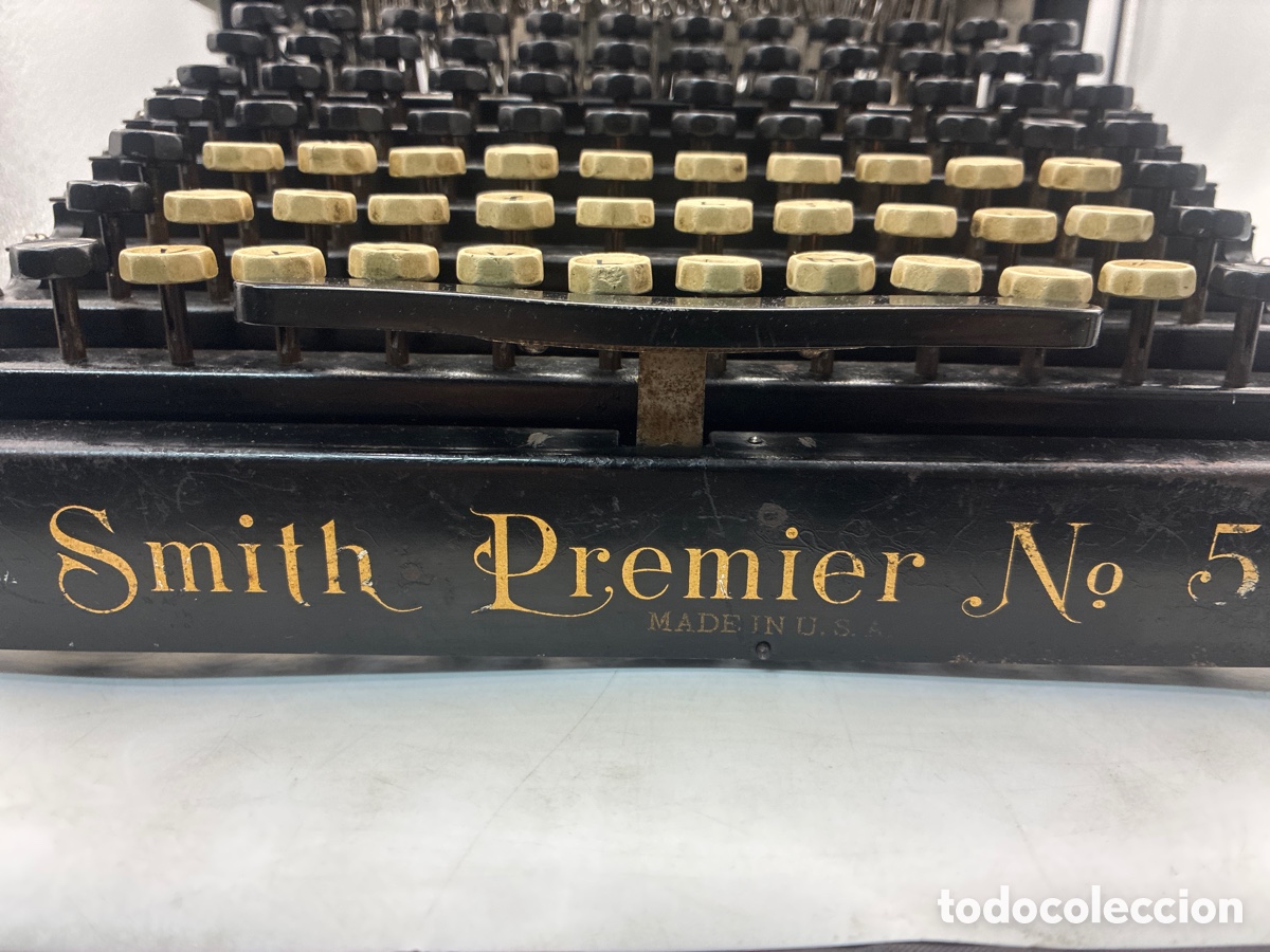 Antig&uuml;edades: M&aacute;quina de Escribir Smith Premier n&uacute;mero 5. - Foto 3