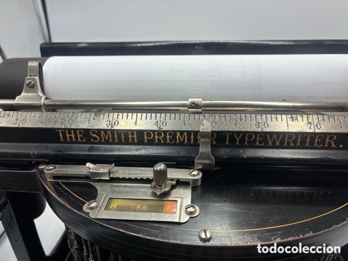 Antig&uuml;edades: M&aacute;quina de Escribir Smith Premier n&uacute;mero 5. - Foto 5
