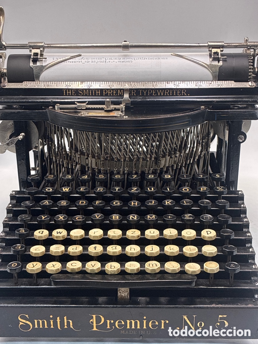 Antig&uuml;edades: M&aacute;quina de Escribir Smith Premier n&uacute;mero 5. - Foto 1