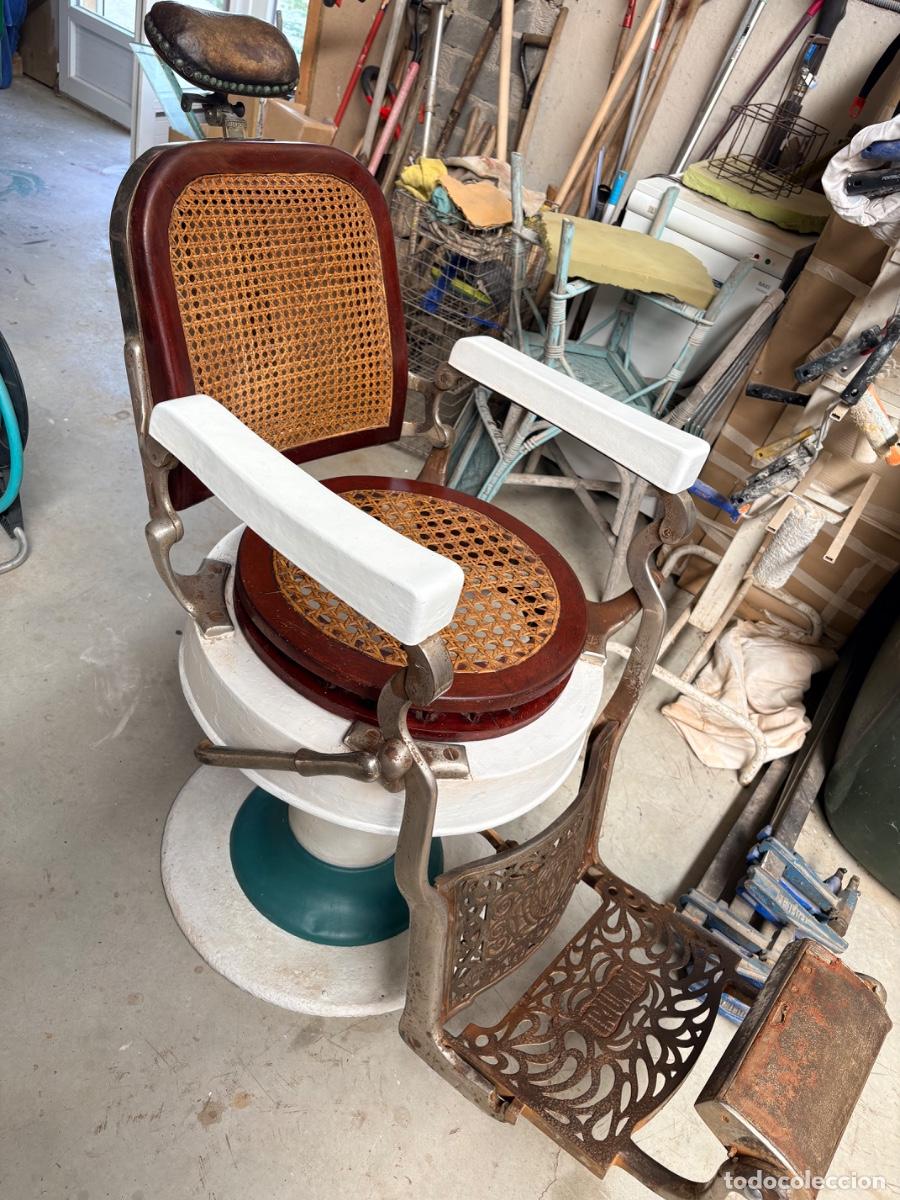 Antig&uuml;edades: Silla barbero antigua