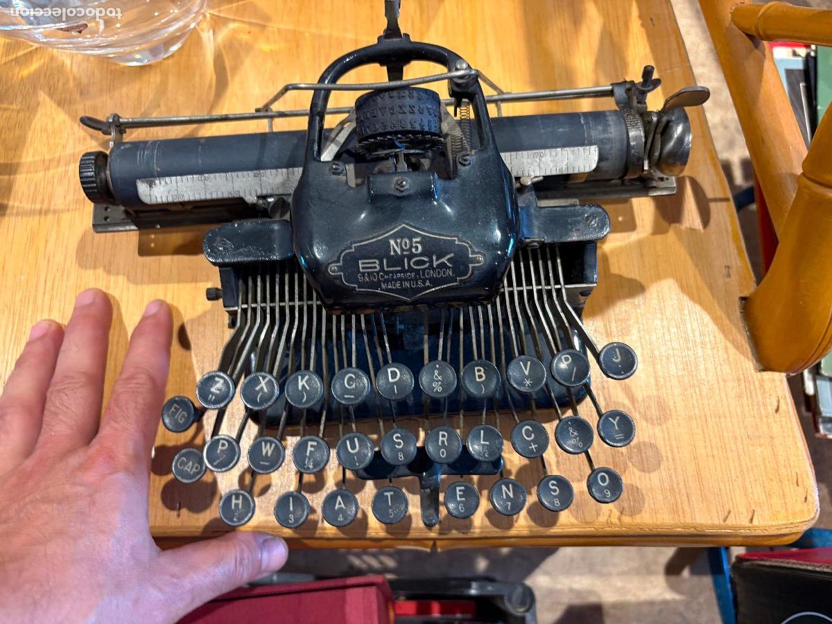 Antig&uuml;edades: Rara maquina de escribir blick num 15