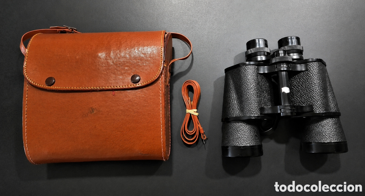 Antig&uuml;edades: Prism&aacute;ticos vintage Super Zenith 7x50 Coated Optics + estuche original de cuero