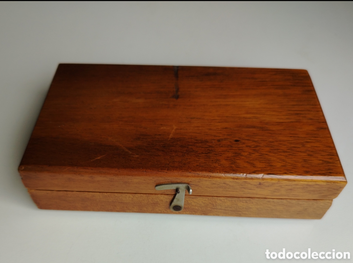 Antig&uuml;edades: Antigua caja de pesas de precisi&oacute;n , vintage