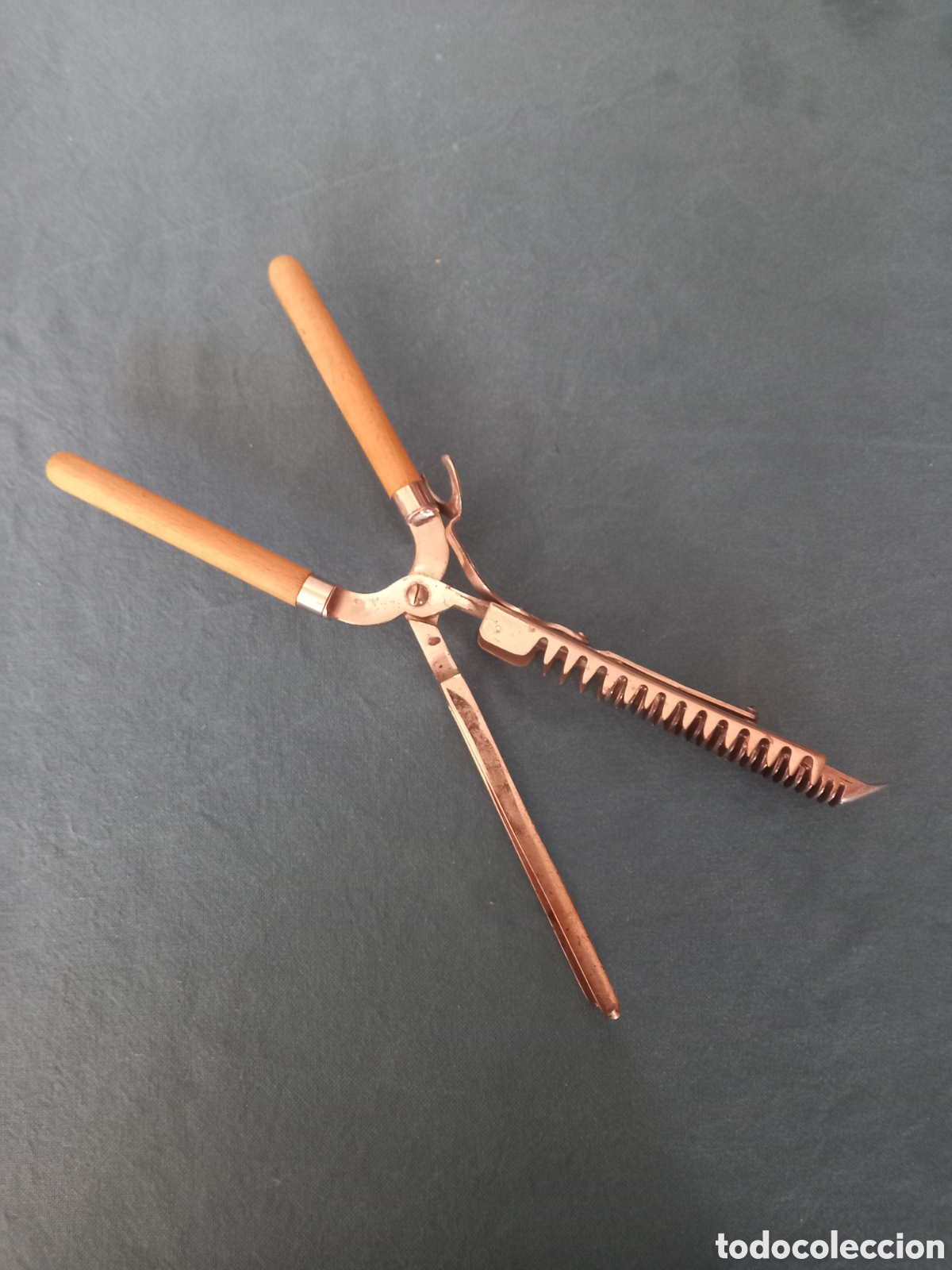 Antig&uuml;edades: Pinza rizador de pelo, Marca &rdquo;Triumph&rdquo;. Vintage.