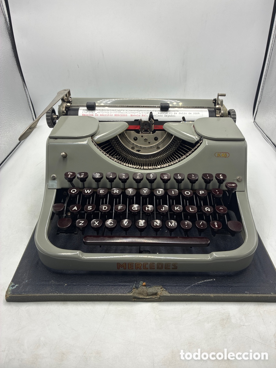 Antig&uuml;edades: M&aacute;quina de escribir Mercedes K45.
