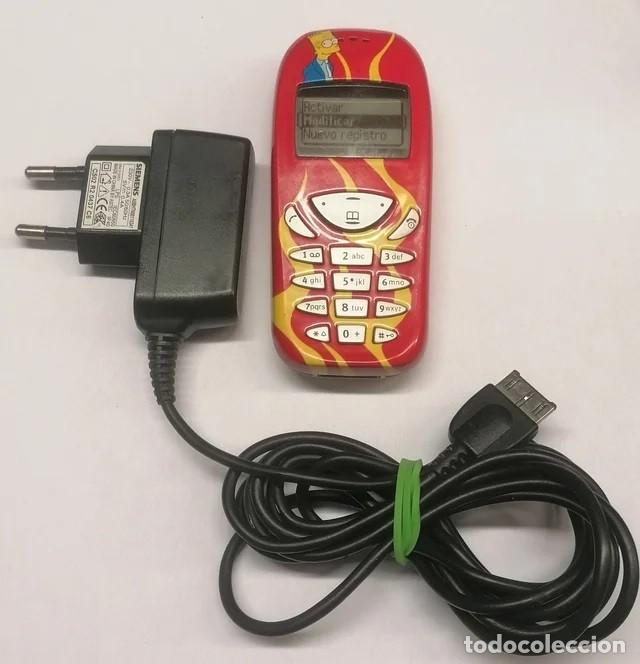 Phones: tel&eacute;fono, Siemens c55 car&aacute;tula Simpsons