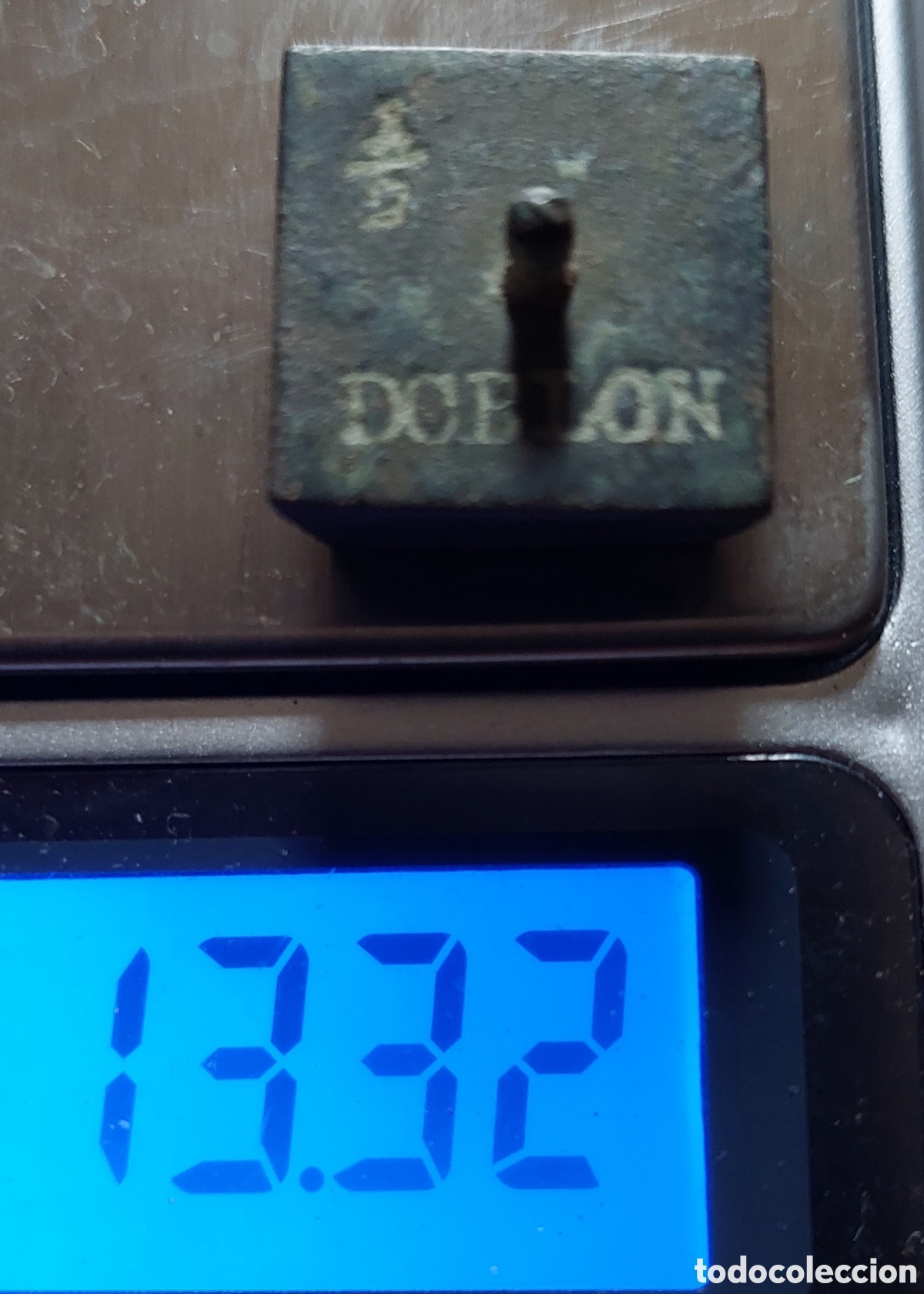 Antig&uuml;edades: Ponderal pesa de medio Doblon - Foto 3