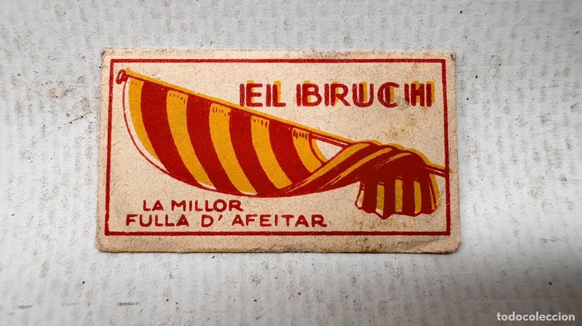 Antiques: CUCHILLA DE AFEITAR EL BRUCH LA MILLOR FULLA D'AFEITAR CON SOBRE ORIGINAL