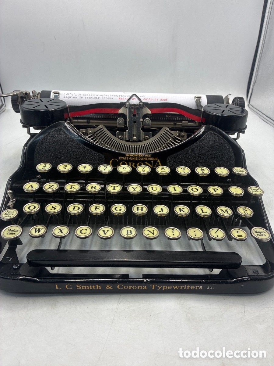 Antig&uuml;edades: M&aacute;quina de Escribir Corona 4. - Foto 4
