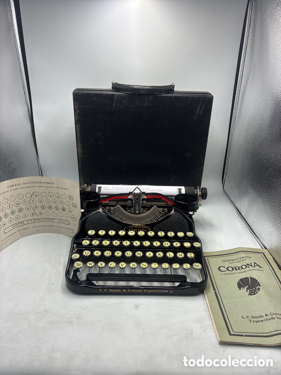Antig&uuml;edades: M&aacute;quina de Escribir Corona 4. - Foto 2