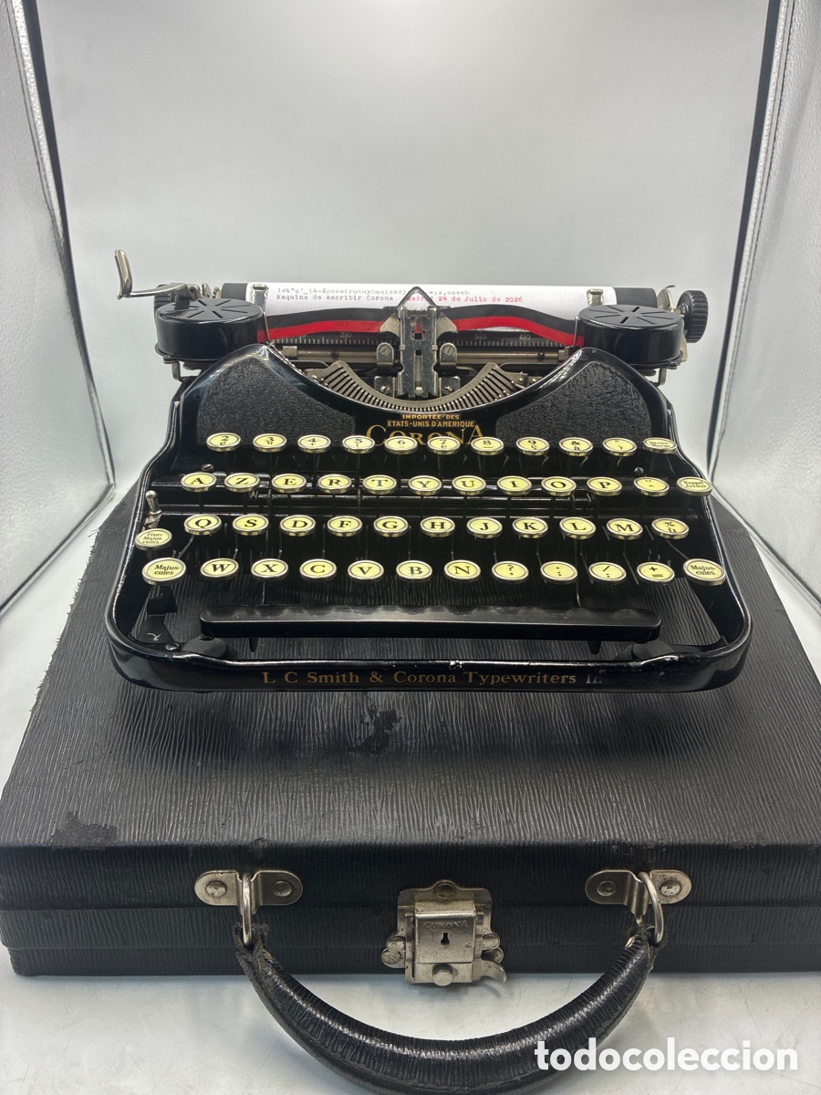 Antig&uuml;edades: M&aacute;quina de Escribir Corona 4. - Foto 3