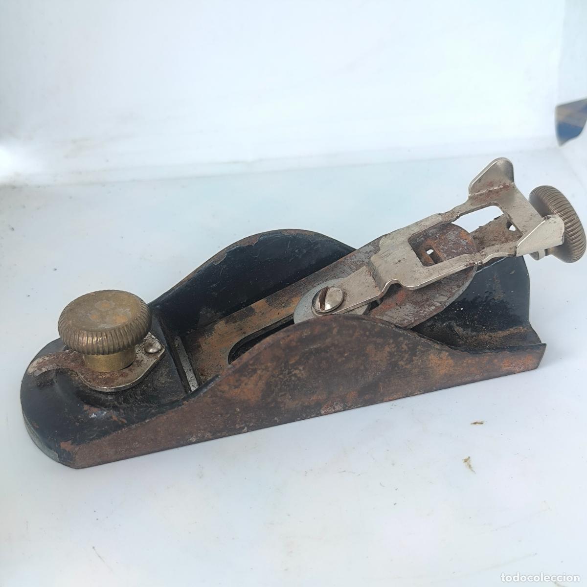 Antig&uuml;edades: Cepillo de carpintero Stanley antiguo 15 cm &ndash; Mini garlopa de acero