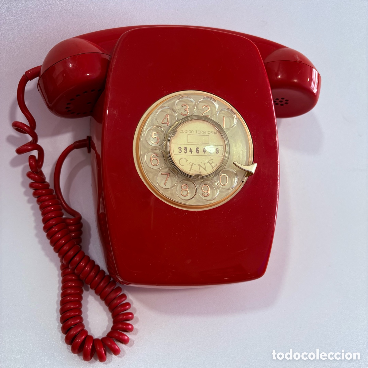 Tel&eacute;fonos: TELEFONO DE PARED ROJO CITESA A&Ntilde;OS 70-80