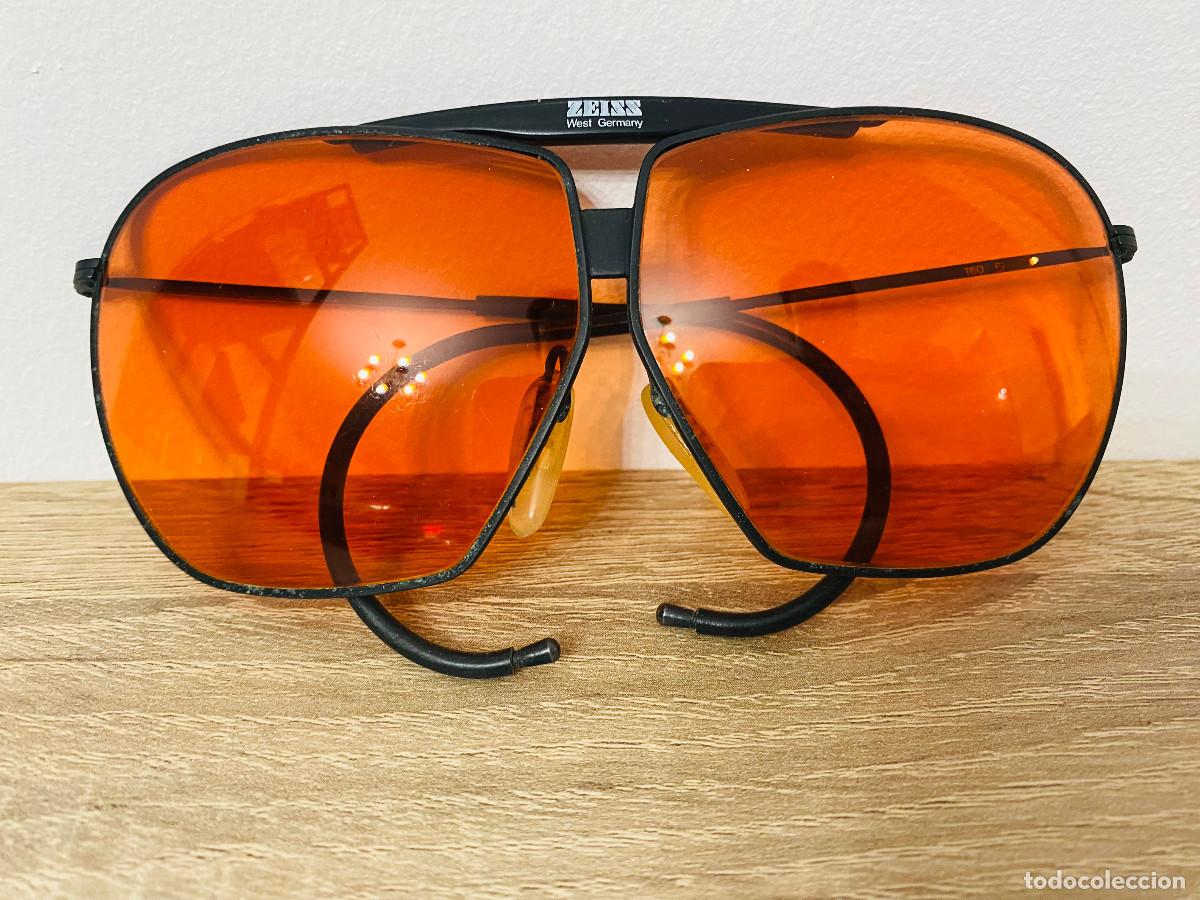 Antig&uuml;edades: Zeiss 9911 Gafas Aviador Vintage Naranja