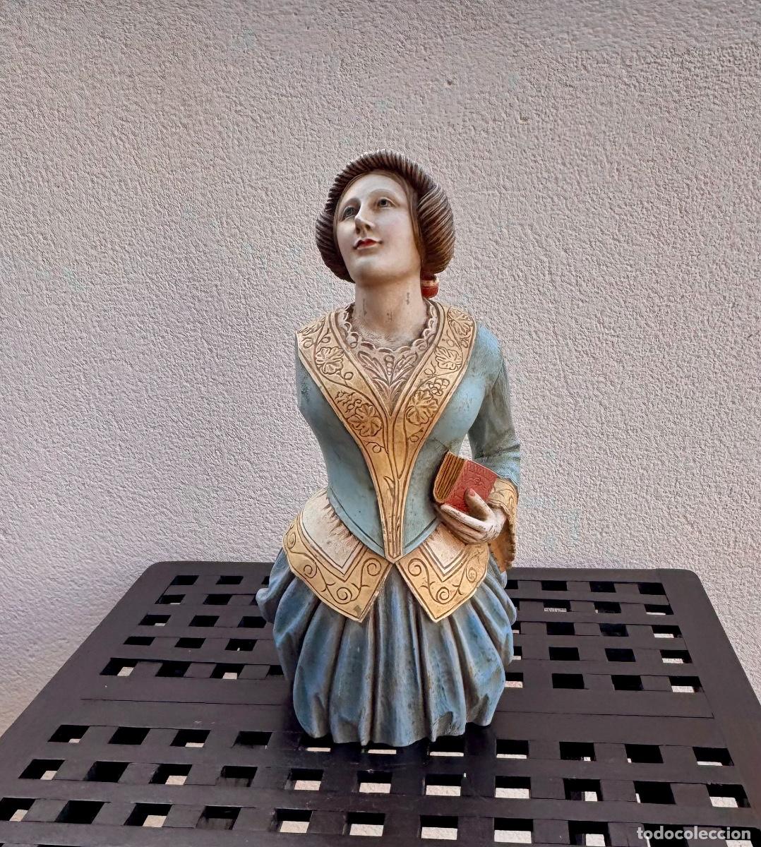 Antig&uuml;edades: MASCAR&Oacute;N PROA-BARCO , PHOEBE - 37 CM.! - Foto 5
