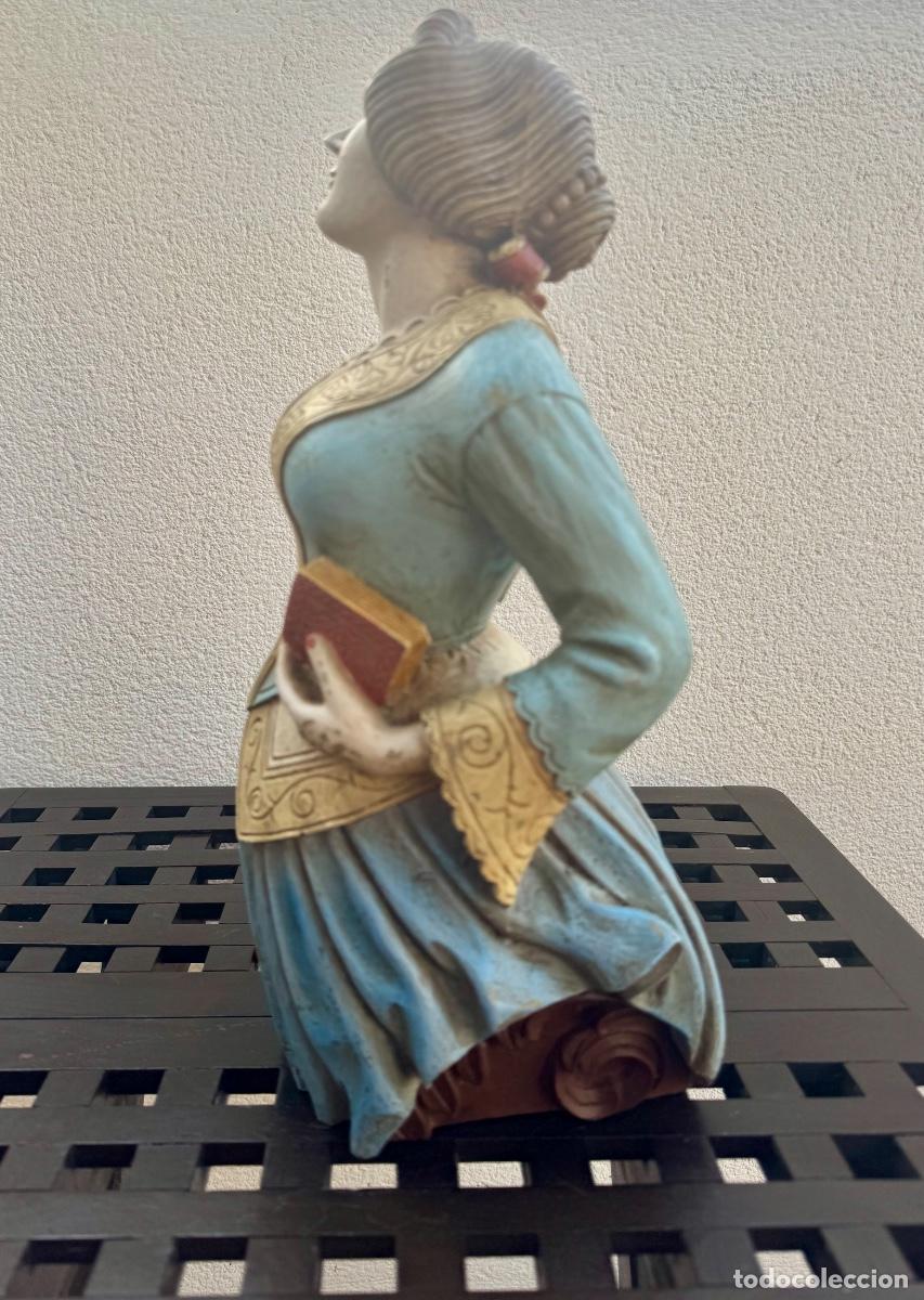 Antig&uuml;edades: MASCAR&Oacute;N PROA-BARCO , PHOEBE - 37 CM.! - Foto 12