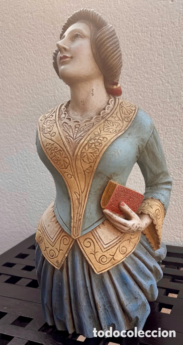 Antig&uuml;edades: MASCAR&Oacute;N PROA-BARCO , PHOEBE - 37 CM.! - Foto 3