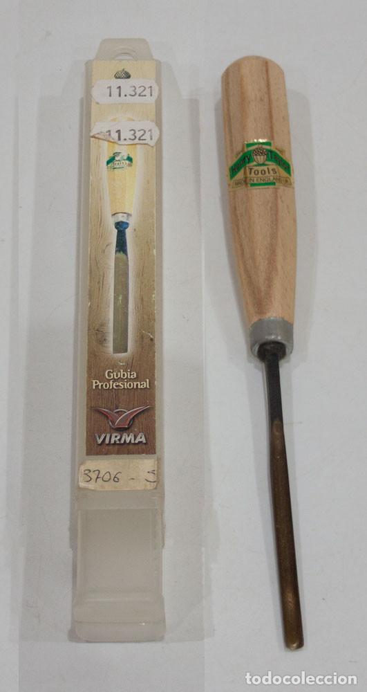 Antig&uuml;edades: GUBIA DE TALLA HENRY TAYLOR. N&ordm; 6. ANCHO DE CORTE DE 5 MMS. (3/16&rdquo;).
