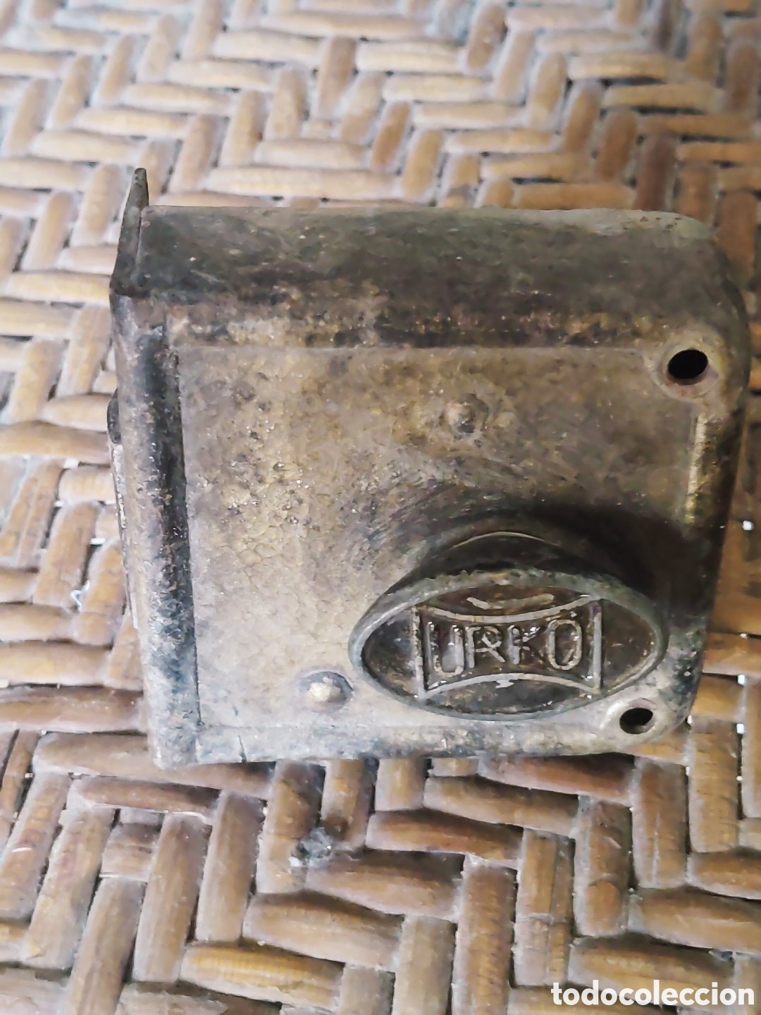 Antig&uuml;edades: Cerradura Urko. Funcionando. Con llave - Foto 1