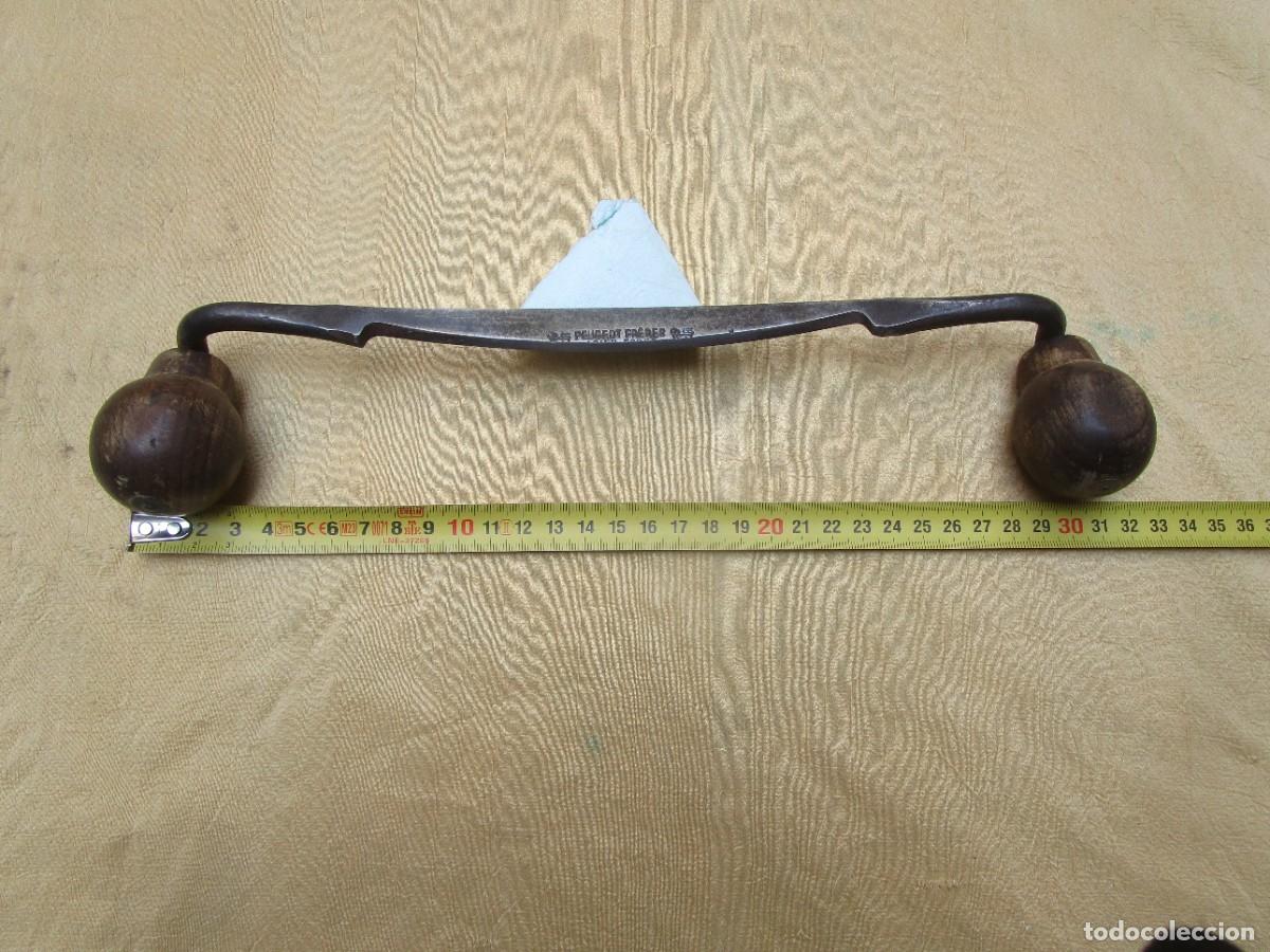 Antig&uuml;edades: CARPINTERIA, OFICIOS - CEPILLO LAMINADOR BASTREN ACERO LOGO PEUGEOT, EN USO 210GR 31CM + INFO FOTOS